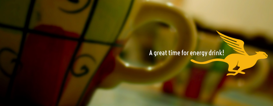 A great time for energy drink!